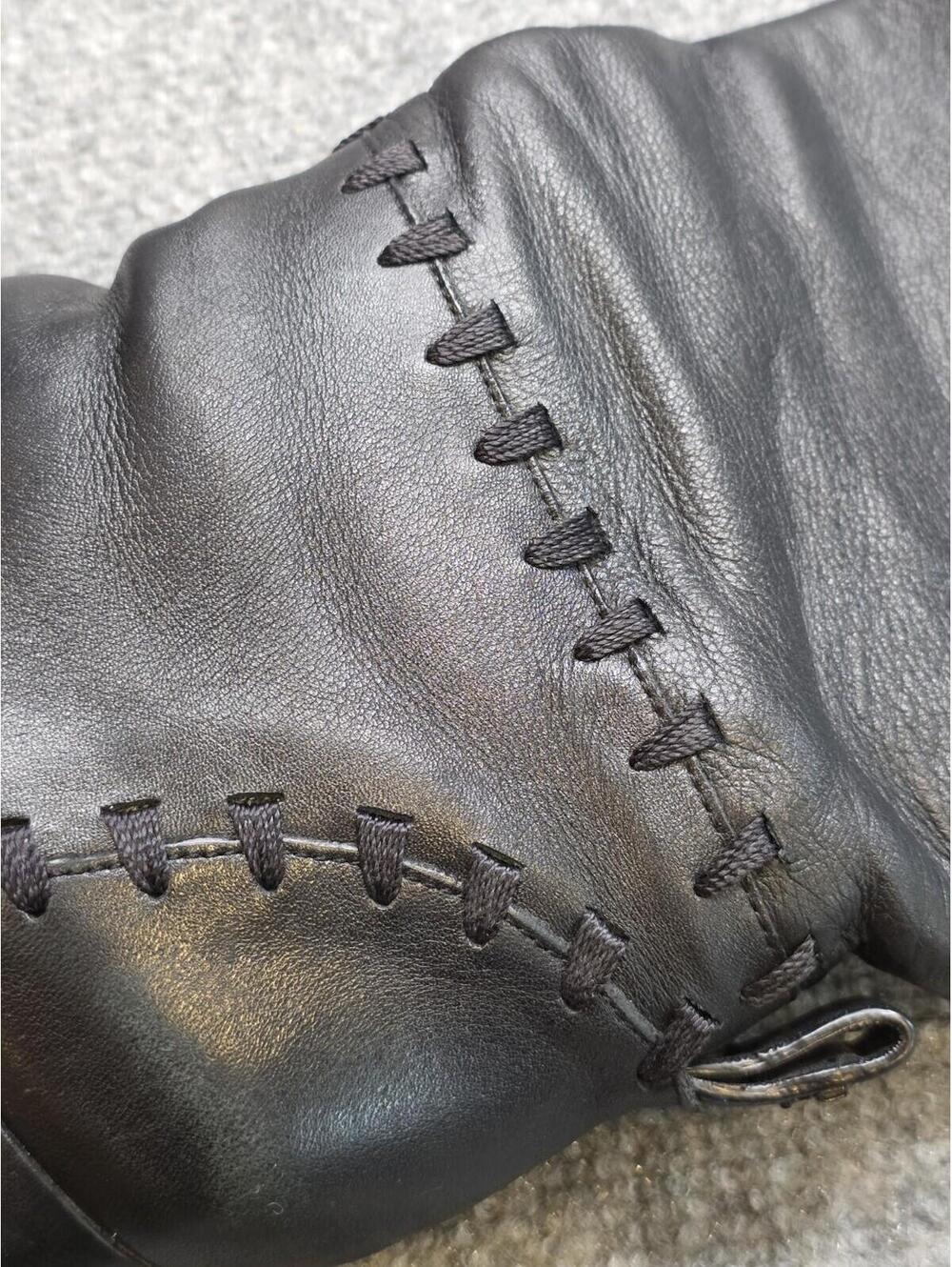 Tory Burch Contraire Block Heel Leather Boot Black Size 9 - Picture 12 of 15